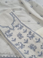 Handloom Chanderi Silk Unstitched Suit Material with Embroidery Detail – Indian Ethnic Wear