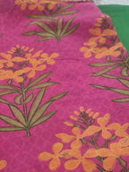 Malai Chanderi Silk Co-ord Set Flat Lay – Pink & Green | Indian Ethnic Wear
