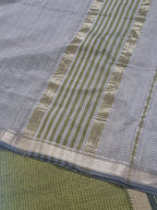 Mehandi Green Maheshwari Silk Suit Set – Dupatta Detail