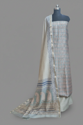 Maheshwari Silk Bagh Block Print Unstitched Suit – Powder Blue – Tantuvanacrafts