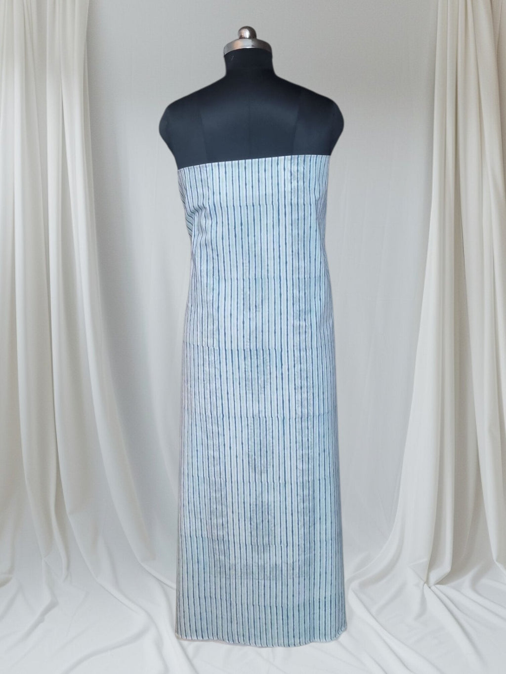 Block print cotton kurta fabric with dupatta – Back Side