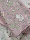 Dusky pink salwar kameez set – styled product shot with dupatta